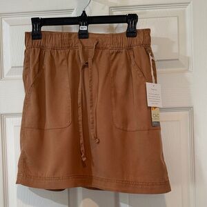 C&C California Tan Skort with Drawstring NWT size small